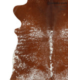 Salt and Pepper Brown Cowhide Rug #49794