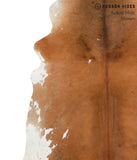 Brown and White Regular Cowhide Rug #49952