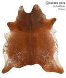 Salt and Pepper Brown Cowhide Rug #49957