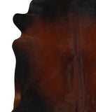 Brown with Red Cowhide Rug #50098