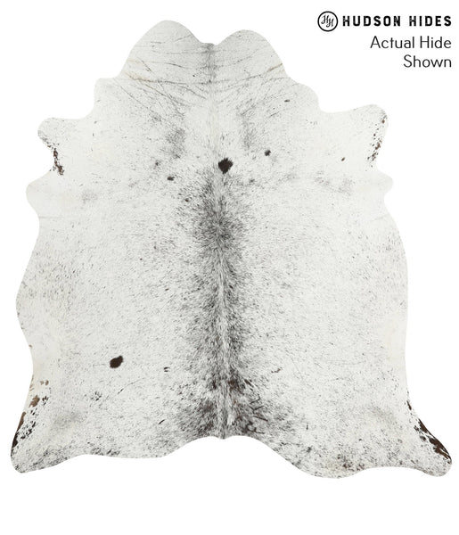 Salt and Pepper Black Cowhide Rug #50202