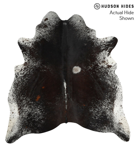 Salt and Pepper Black Cowhide Rug #50224