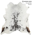 Salt and Pepper Black Cowhide Rug #50304
