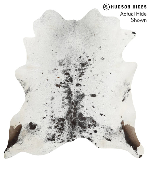 Salt and Pepper Black Cowhide Rug #50304