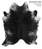 Salt and Pepper Black Cowhide Rug #50314