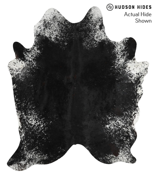 Salt and Pepper Black Cowhide Rug #50314