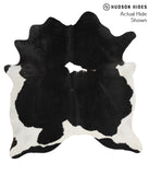 Black and White Cowhide Rug #50373