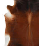Brown with Red Cowhide Rug #50398
