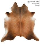 Brown with Red Cowhide Rug #50426