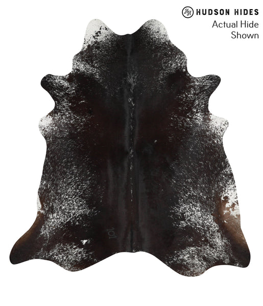 Salt and Pepper Black Cowhide Rug #50432