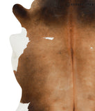 Brown with Red Cowhide Rug #50451