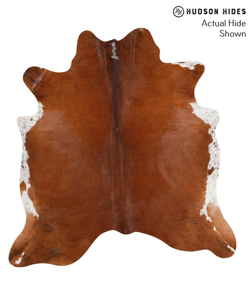 Brown and White Regular Cowhide Rug #50465
