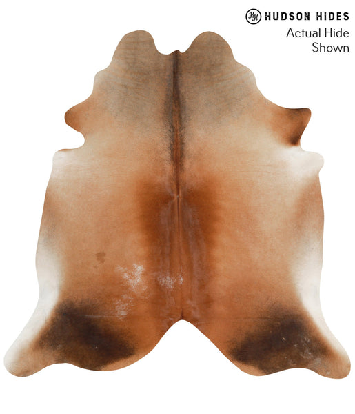 Brown with Red Cowhide Rug #50525
