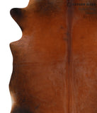 Brown with Red Cowhide Rug #50584