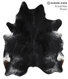 Salt and Pepper Black Cowhide Rug #50689