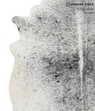 Salt and Pepper Black Cowhide Rug #50699