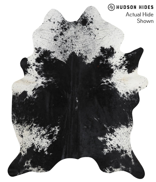 Salt and Pepper Black Cowhide Rug #50720