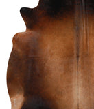 Brown with Red Cowhide Rug #50798