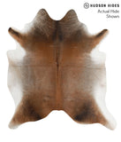 Grey with Beige Cowhide Rug #51003