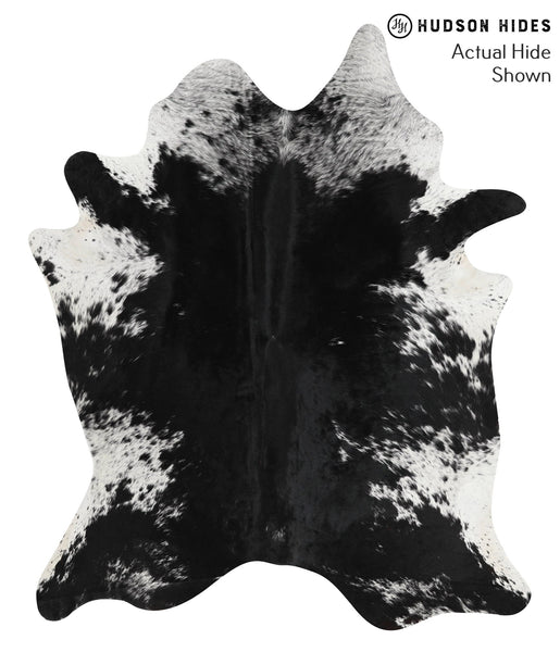 Salt and Pepper Black Cowhide Rug #51072