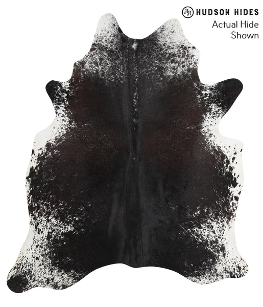 Salt and Pepper Black Cowhide Rug #51073