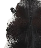 Salt and Pepper Black Cowhide Rug #51073
