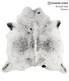 Salt and Pepper Black Cowhide Rug #51098