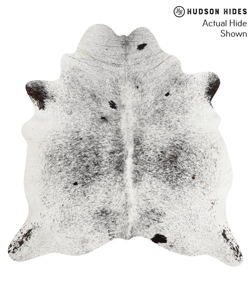 Salt and Pepper Black Cowhide Rug #51098