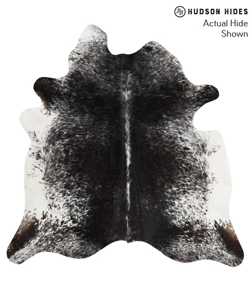 Salt and Pepper Black Cowhide Rug #51102