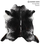 Salt and Pepper Black Cowhide Rug #51144