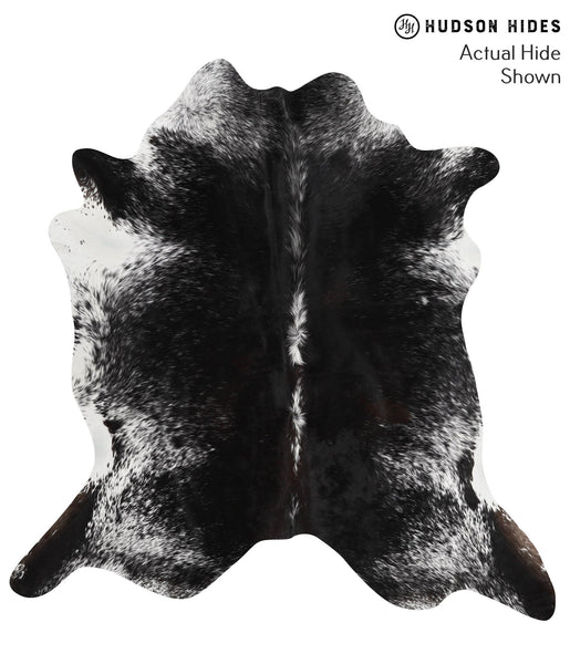 Salt and Pepper Black Cowhide Rug #51144