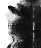 Salt and Pepper Black Cowhide Rug #51144