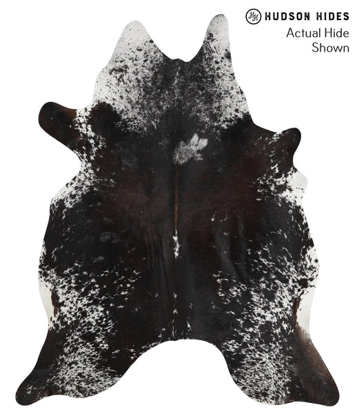 Salt and Pepper Black Cowhide Rug #51181