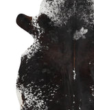 Salt and Pepper Black Cowhide Rug #51181