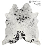 Salt and Pepper Black Cowhide Rug #51188