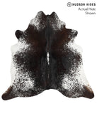 Salt and Pepper Black Cowhide Rug #51200