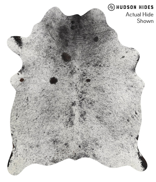 Salt and Pepper Black Cowhide Rug #51201