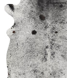 Salt and Pepper Black Cowhide Rug #51201
