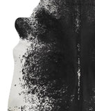 Salt and Pepper Black Cowhide Rug #51216