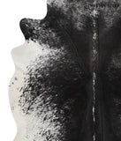 Salt and Pepper Black Cowhide Rug #51219