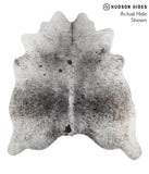 Salt and Pepper Black Cowhide Rug #51220