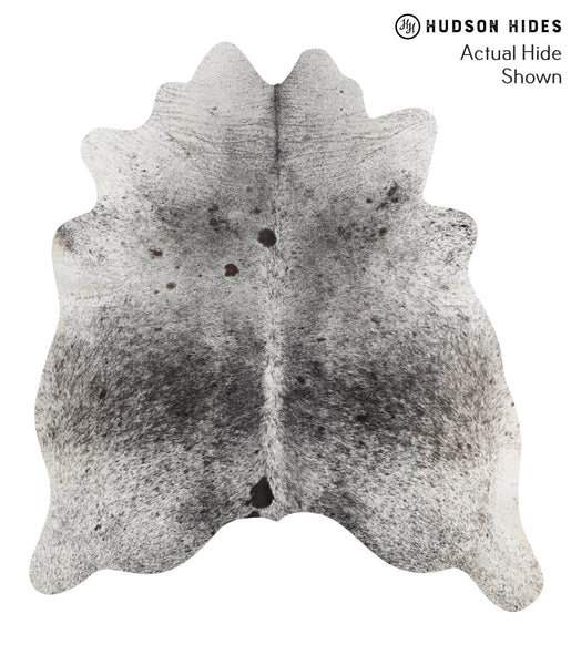 Salt and Pepper Black Cowhide Rug #51220