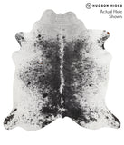 Salt and Pepper Black Cowhide Rug #51226