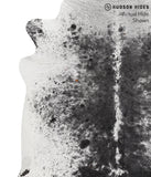 Salt and Pepper Black Cowhide Rug #51226