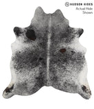 Salt and Pepper Black Cowhide Rug #51234