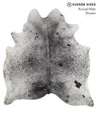 Salt and Pepper Black Cowhide Rug #51237