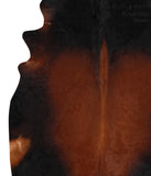 Brown with Red Cowhide Rug #51432