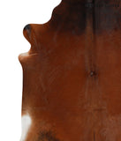 Brown with Red Cowhide Rug #51505