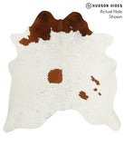 Brown and White Cowhide Rug #51935
