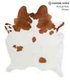 Brown and White Cowhide Rug #51968